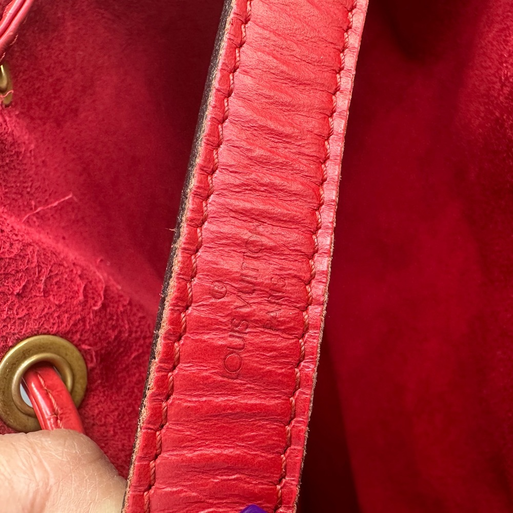 Louis Vuitton Red Epi Leather GM Noe Bag - Picture 10 of 14